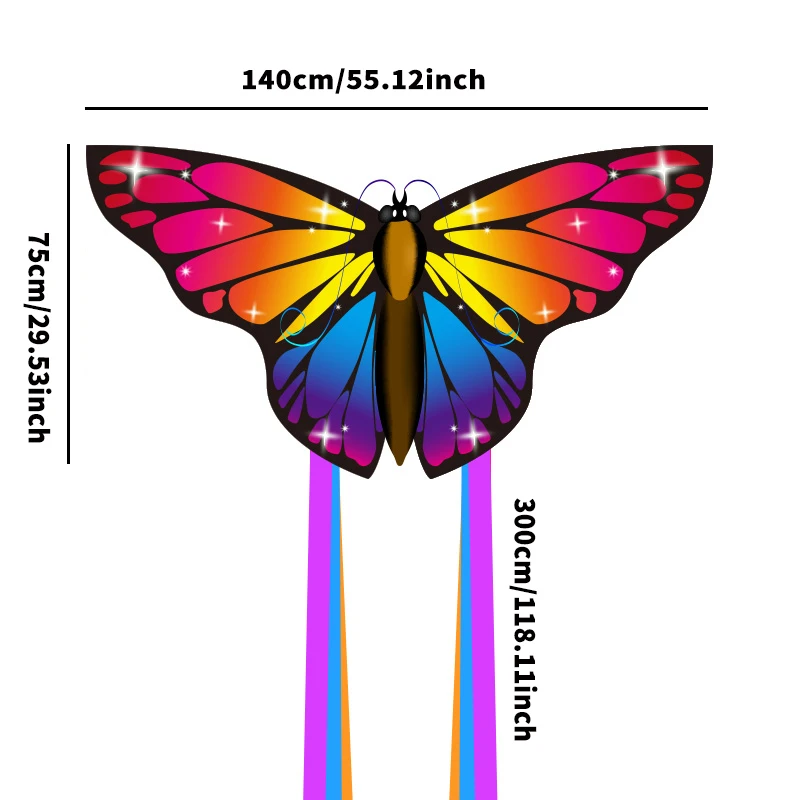 Rainbow Butterfly Kite Een kleurrijk vliegavontuur voor buiten