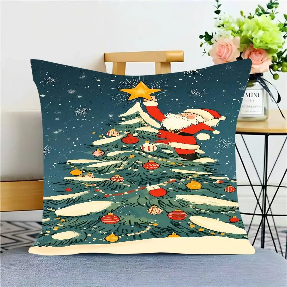Santas Tree Kussenhoes Kussensloop Bekleding Bank Sierkussen Home Decor Kussensloop