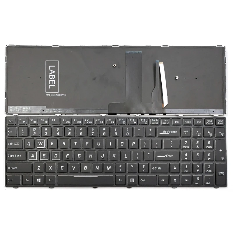 New For Clevo N850HJ1 N850HK1 N855HK1 N857HK1 N870HK1 N950TP6 N957TP6 P950EP6 P950ER Laptop Keyboard Full Colorful US