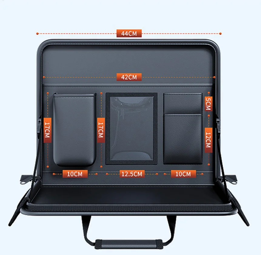 

Folding Car Steering Wheel Tray Car Back Seat Notebook Small Table Multi-functional Storage Car Backseat Table Organizer