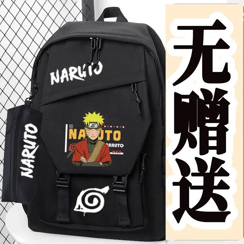 

Naruto anime Gaara Kakashi cartoon pattern schoolbag boys large capacity high-value girls lightweight soft backpack wholesale