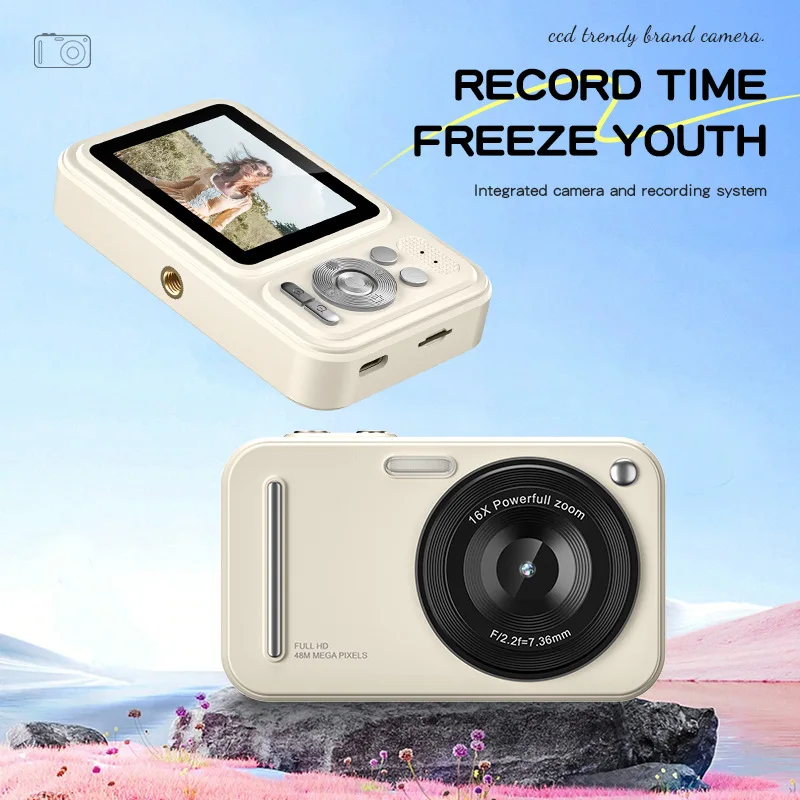 48 millions de pixels appareil photo CCD numérique rétro Selfie Macro photographie caméra enfants HD appareil photo numérique Support TF carte enfants cadeaux