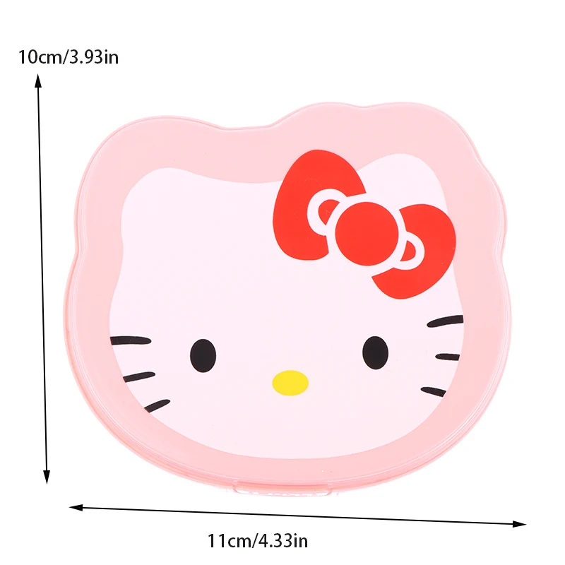 Cute Sanrio Hello Kittys Storage Box Cartoon Multipurpose Desktop Organizer Cosmetics Stationery Sorting Box 11.2*10.3*5.5cm