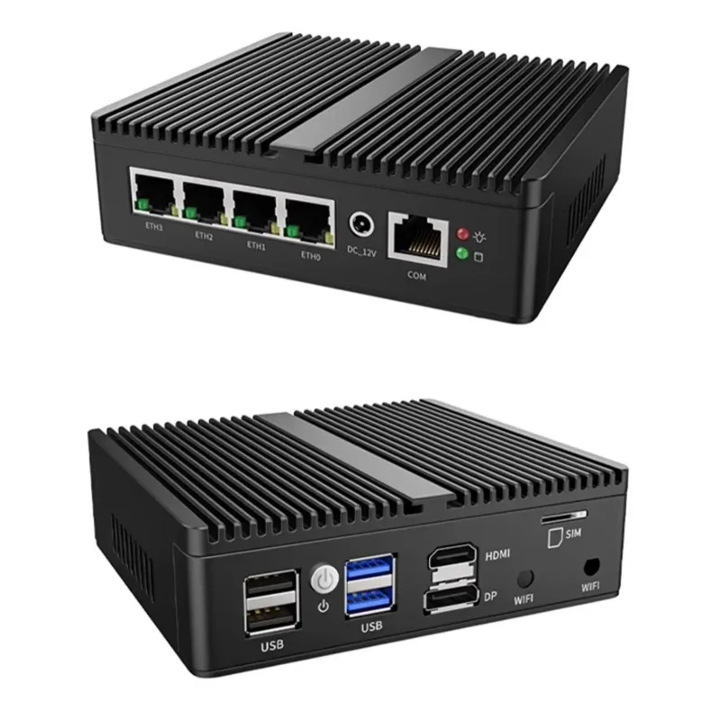 Mini PC 4x2.5G I226 LAN OPNsense Firewall VPN Server G31-N100 DDR5 Soft Router NVME SSD Industrial Fanless