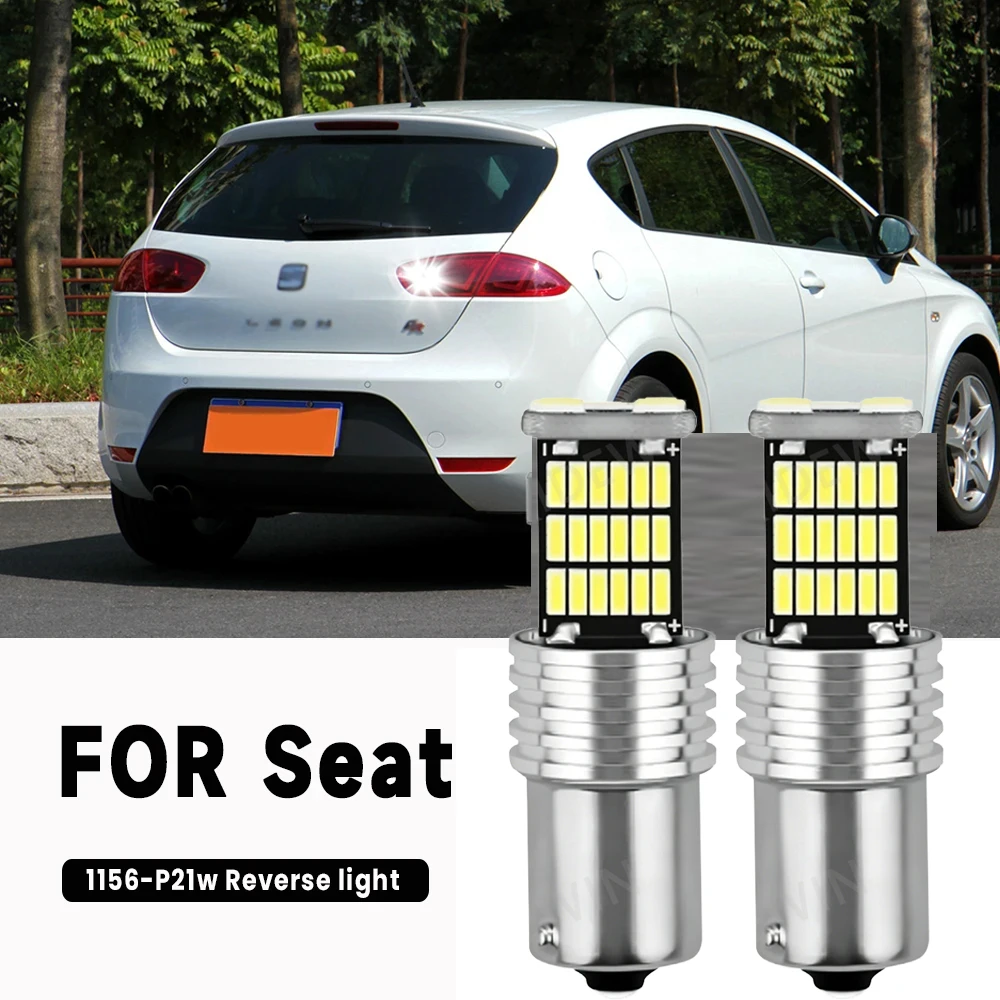 2pcs LED Backup Light Reverse Lamp Canbus Accessories For Para Seat Leon MK1 1 M 2 MK2 1999-2012 2006 2007 2008 2009 2010 2011