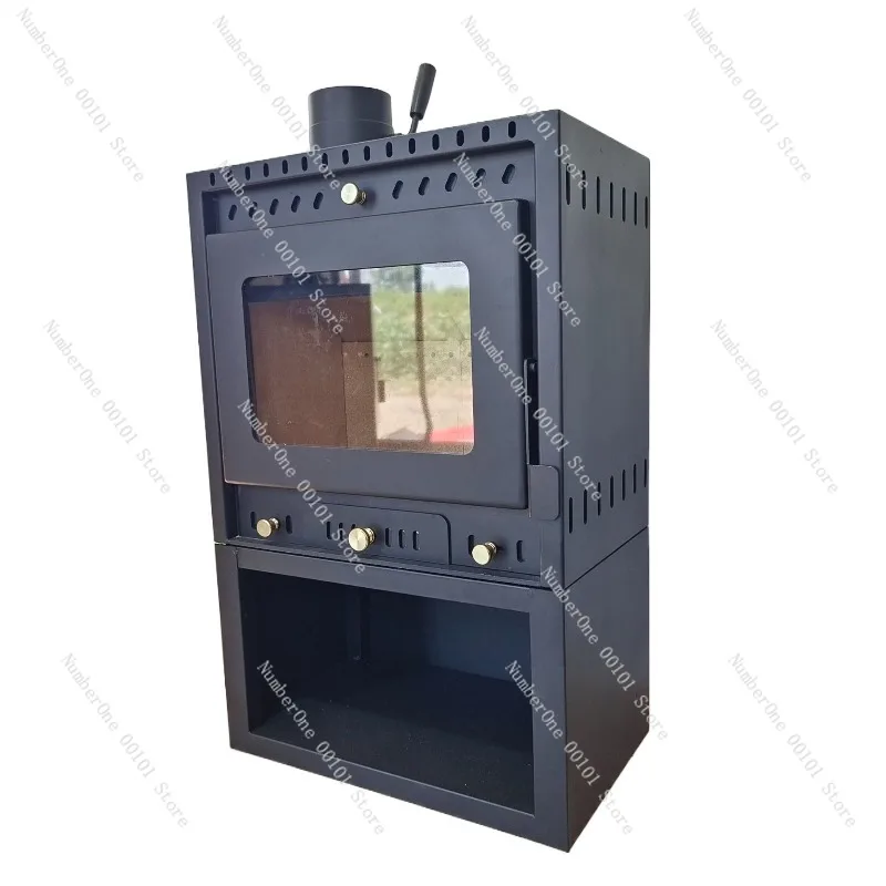 Smokeless Wood-Burning Fireplace, Dust-Free Heating Stove for Homestay or Modern Homes, Efficient Indoor Heating Solution