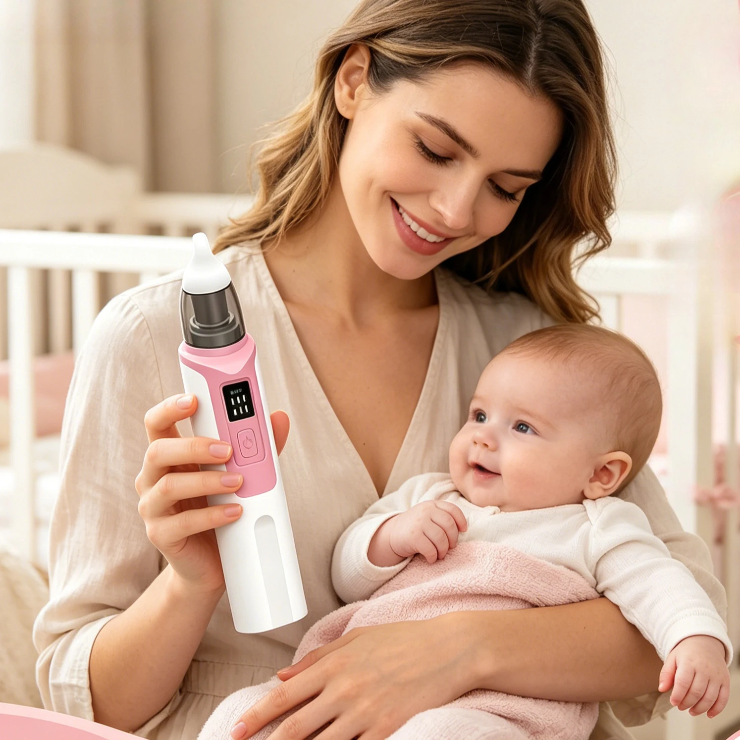 

2026 New Pattern Baby Electric Nasal Aspirator for Newborn Charging Version Suction Tool to Prevent Nasal Congestion