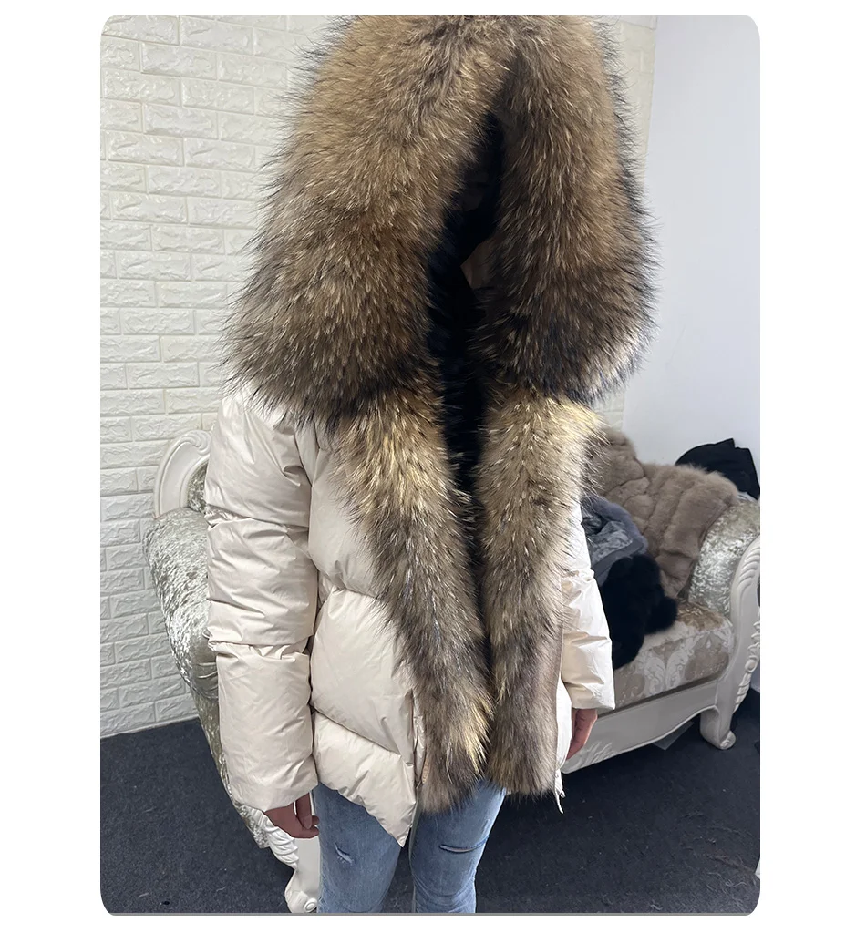 2026 MAOMAOKONG White Duck Down Jacket Winter Women