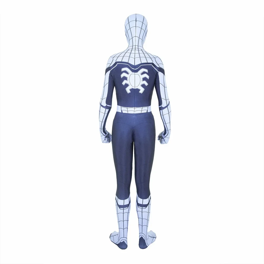 Biały z dala od domu Spiderman Cosplay superbohater body Spider Boys kombinezon 3D drukowany Spandex Zentai strój kostium na Halloween