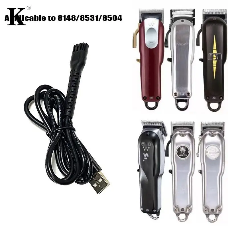 

5V USB Charging Cable Adapter Cord Electric Hair Clippers Power Supply For 8148/8591/8504/8509/1909 Electric Clipper Accessories