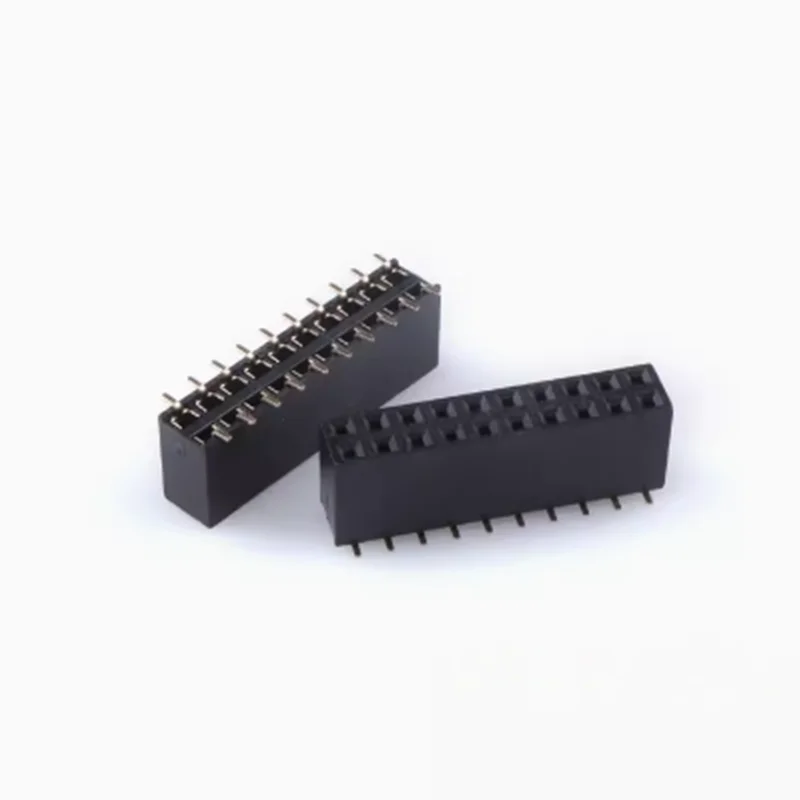 10pcs SMD SMT 2.54mm Double Row Female Header 2*2/3/4/5/6/7/8/9/10/12/1520/40 PIN 2.54mm PIN Header Socket Connector