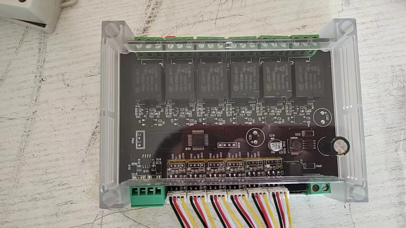 Módulo de control táctil de enclavamiento, placa de relé de 6 canales, autobloqueo, reinicio, sin botones