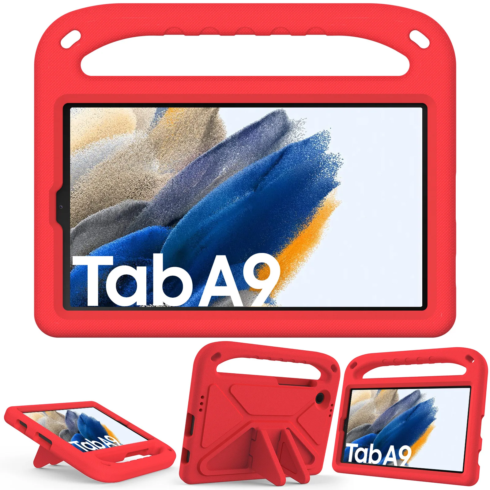 

Case For Samsung Galaxy Tab A9/A9 Plus 11" Tablet Shockproof Funda Holder Cover Kids Back Holder Stand Tab Android Soft Pouch