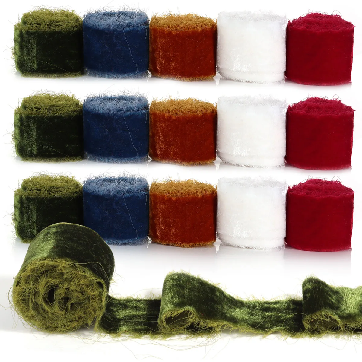 1,5 Yards/lot Handgemachte Ausgefranste Kanten Band Bunte Band Schleife Für Blume Geschenk Verpackung DIY Hochzeit Geburtstag Party Dekoration