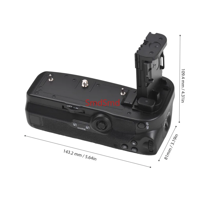 BG-R10 Vertical Battery Grip Holder w/ Dual Battery Slots for Canon EOS R5/R6/R5C/R6 mark ii Battery Grip LP-E6NH/ LP-E6N/ LP-E6