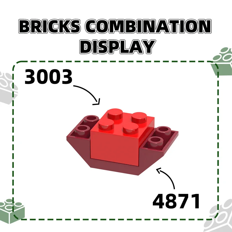 Wange 69Pcs/Lot 3003 2x2 High 4-Hole Building Blocks Moc Color Parts Compatible with Bricks DIY Children Toy Assembly Gift Box