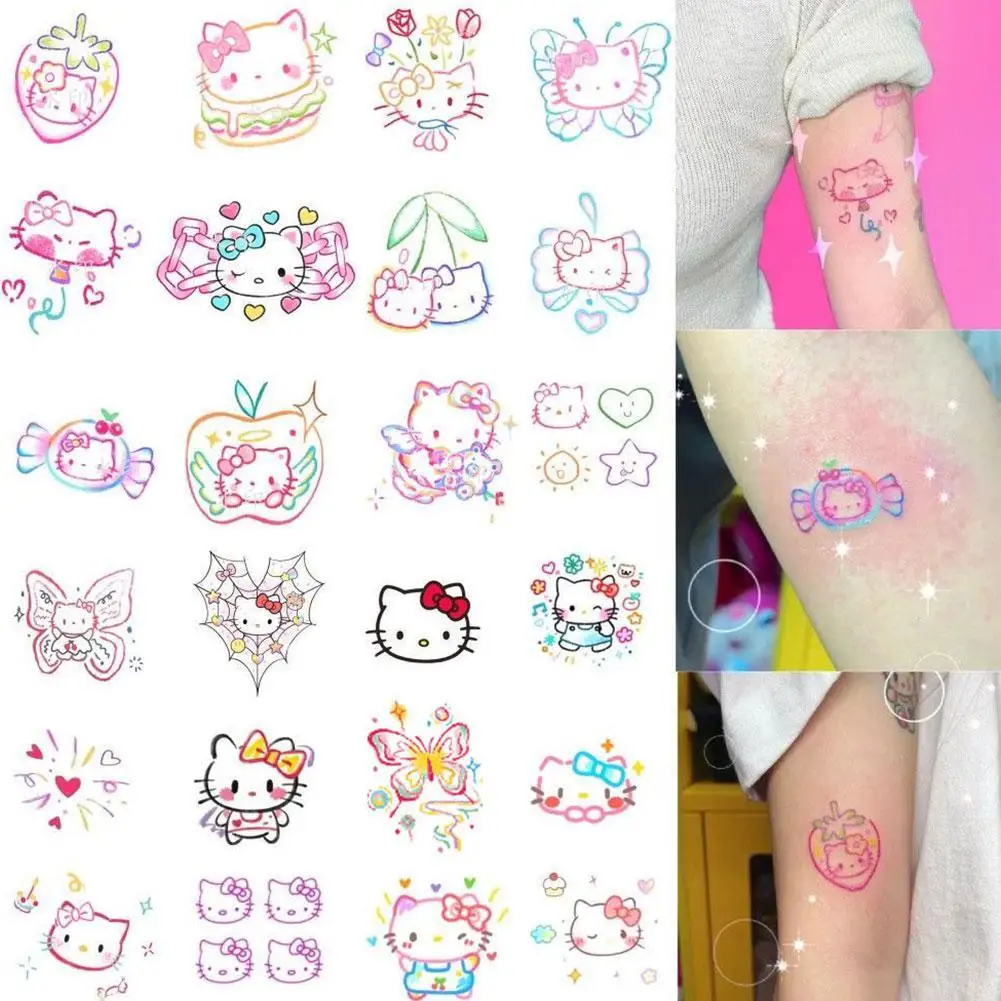 

1 Set Cartoon Temporary Tattoos Stickers Cute Waterproof Fake Tattoo Stickers Girls Boy Gifts