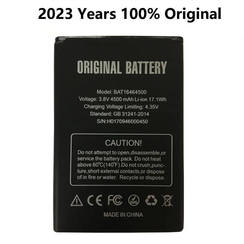 DOOGEE T5 Battery Replacement BAT16464500 4500mAh Large Capacity Li-ion Backup Battery For DOOGEE T5 Lite Smart Phone