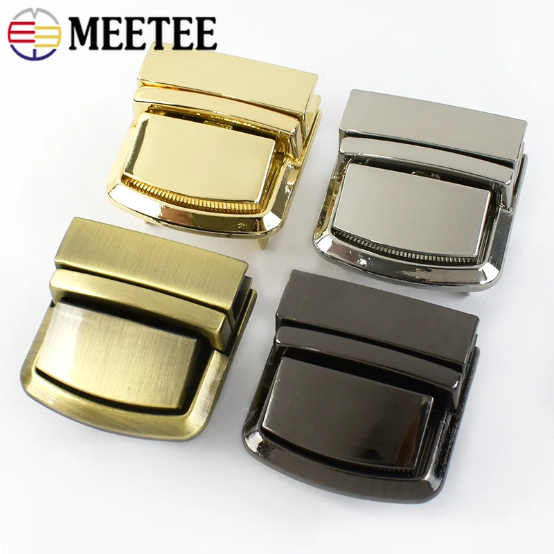 Metal Bag Lock Buckles Handbag Twist Turn Locks Women Purse Wallet Clasp Closure Decorative Snap Hook DIY Hardware Accessories