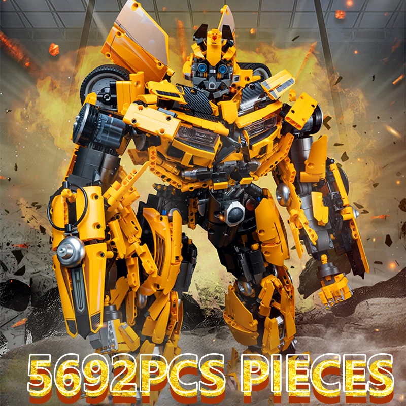 

5692PCS Technical Bumblebeed Transformation Robot Building Blocks MOC Bricks Smart Autobot Assemble Figure Toys Gifts