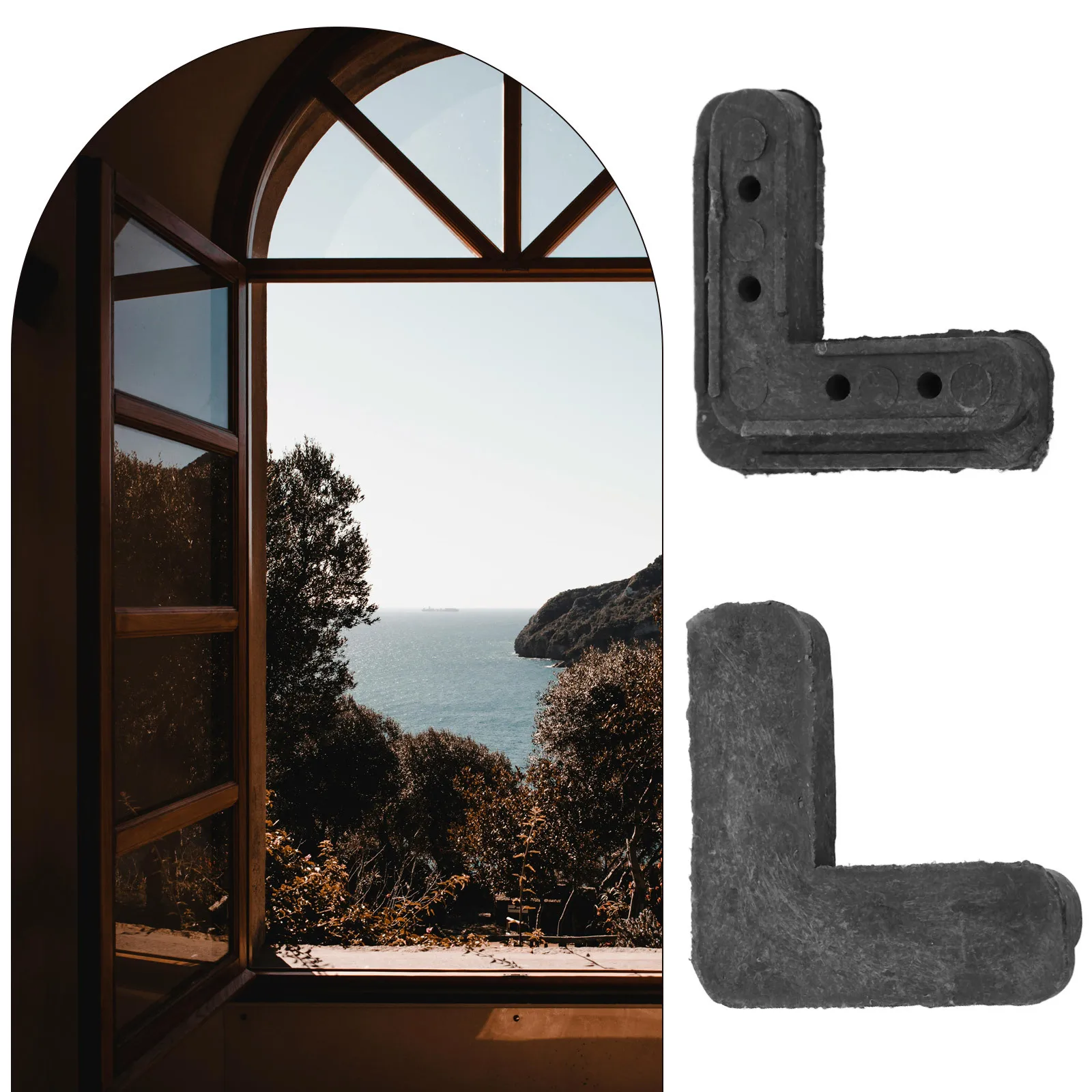 

10Pcs Screen Frame Corner Brackets Plastic 90 Degree Window Screen Repair Replacement Accessories L Bracket Corner Bracket