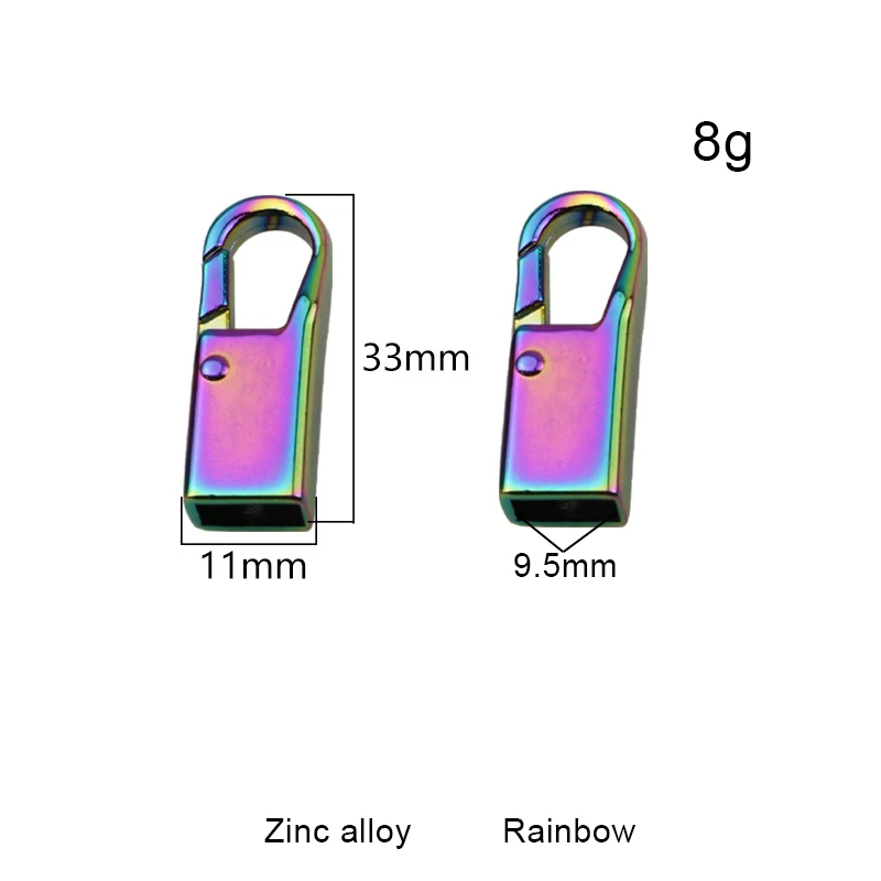 Arco-íris Saco Correia Parafuso Side Clip, Fecho Bolsa, Fivelas De Metal, Saco Cadeia Cinto Conector Gancho, Artesanato DIY, Acessórios de Hardware