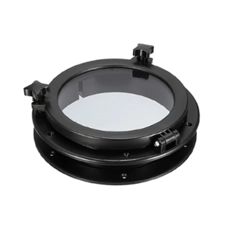 Marine Boat Yacht Porthole ABS Plastic Round Hatches Port Lights Replacement Windows Port Hole Opening Portlight