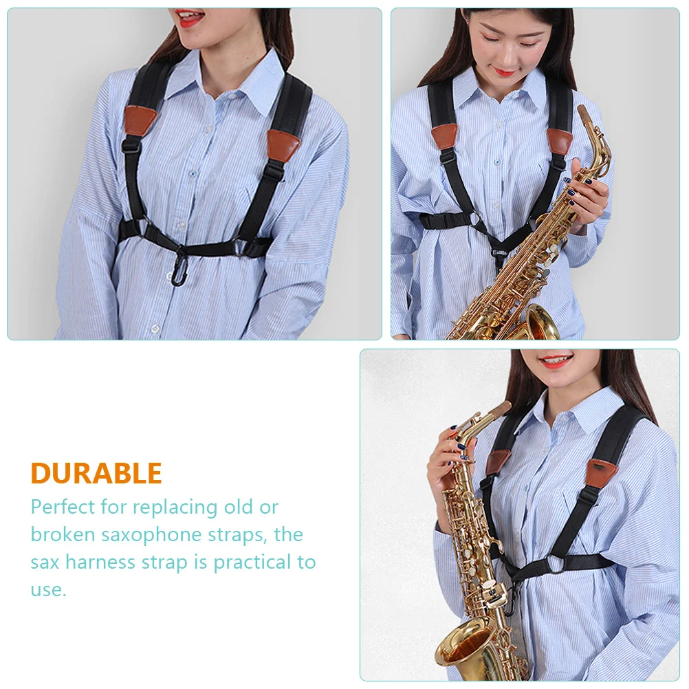 

Saxophone Strap Harness Padded Instrument Accessories Double Shoulder Neck for Alto