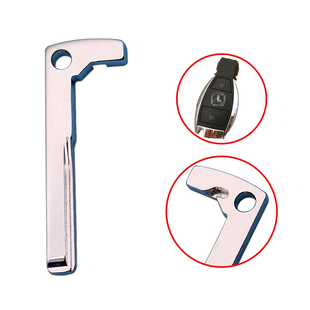 XNRKEY hoja de llave inteligente para Mercedes Benz, accesorios de repuesto para automóviles, Clase C E S, W203, W204, W211, W212