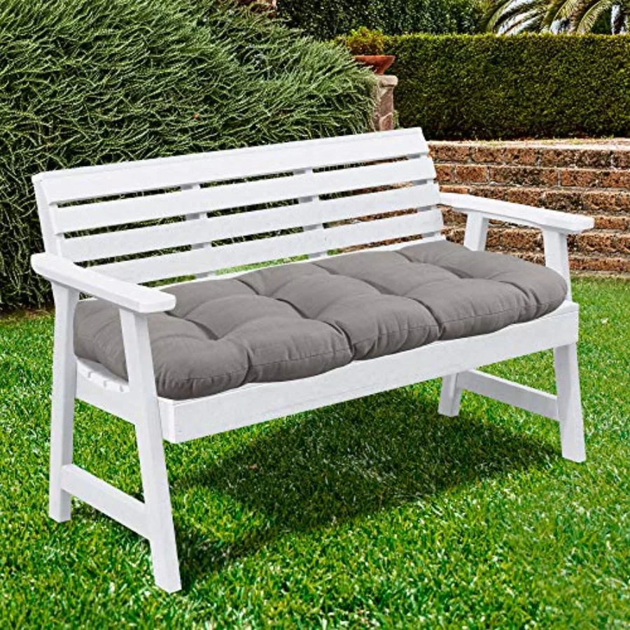 

Patio Chair Cushions Outdoor Loveseat Lounge Seat Pads Premium Comfortable Thick Fiber Fill Tufted 44" x 19" 1 Count Pack of 1