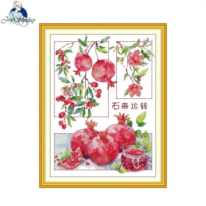 Cross Stitch Kit Joy Sunday Things Change For The Better HD Pattern Printed Counted Fabric Aida 16/14/11CT DIY Embroidery Kit