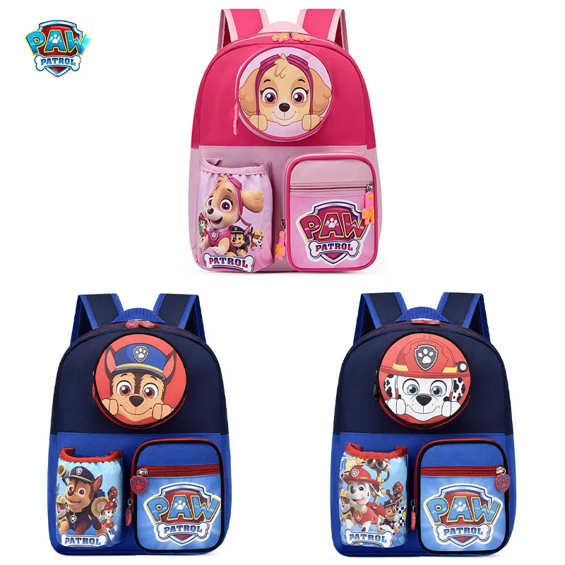 

PAW Patrols Primary School Students Schoolbags Boys and Girls Childlike Cartoon Backpacks Wear-resistant Oxford Bag Kids Gift