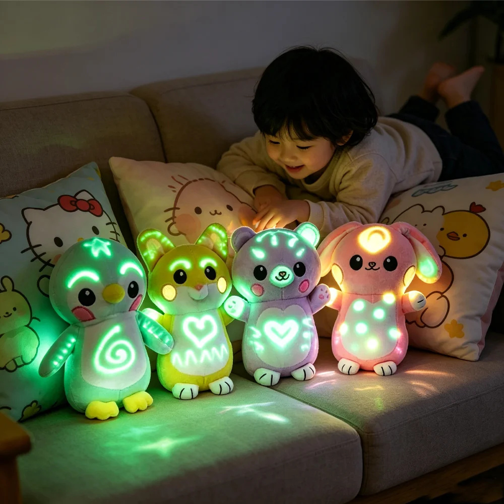 2026 Glow-in-the-Dark Doodle Plush Doll Toy, Luminous Light Painting Plush Toy, Educational Stress Relief Toy, Birthday Gift