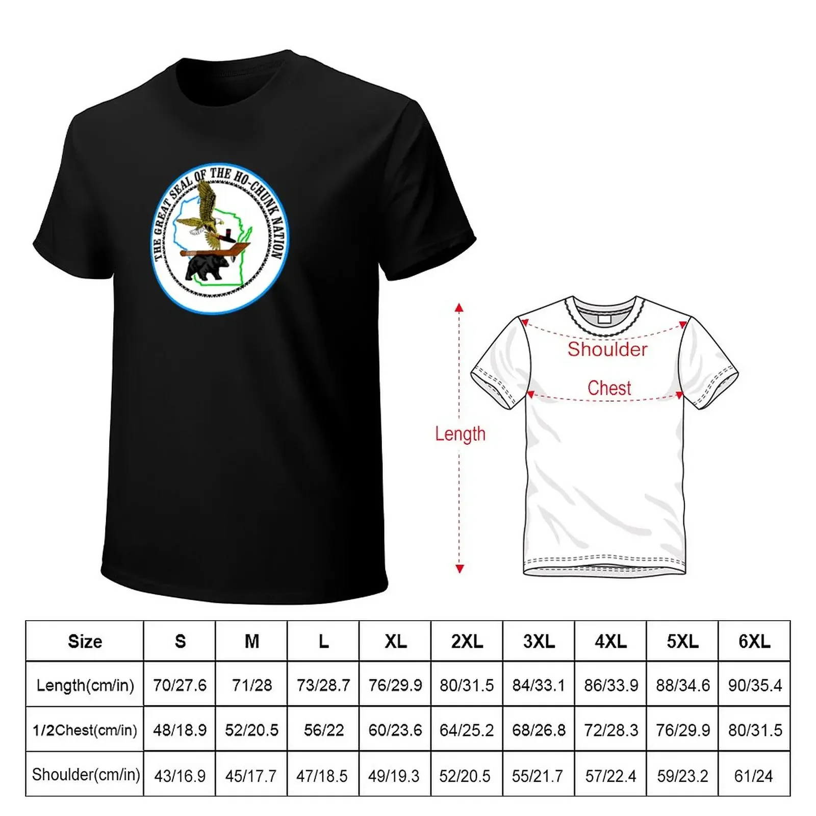 Great Seal Of The Ho-Chunk Nation T-Shirt new edition customizeds anime clothes mens graphic t-shirts hip hop