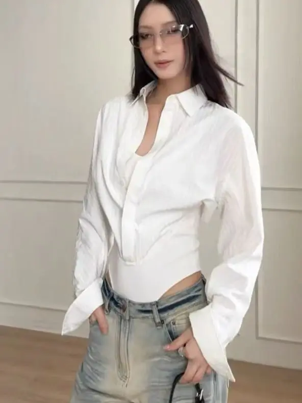 

Облегающий тонкий женский топ в полоску в корейском стиле, модный, осенний, из дышащего полиэстера, не мнется