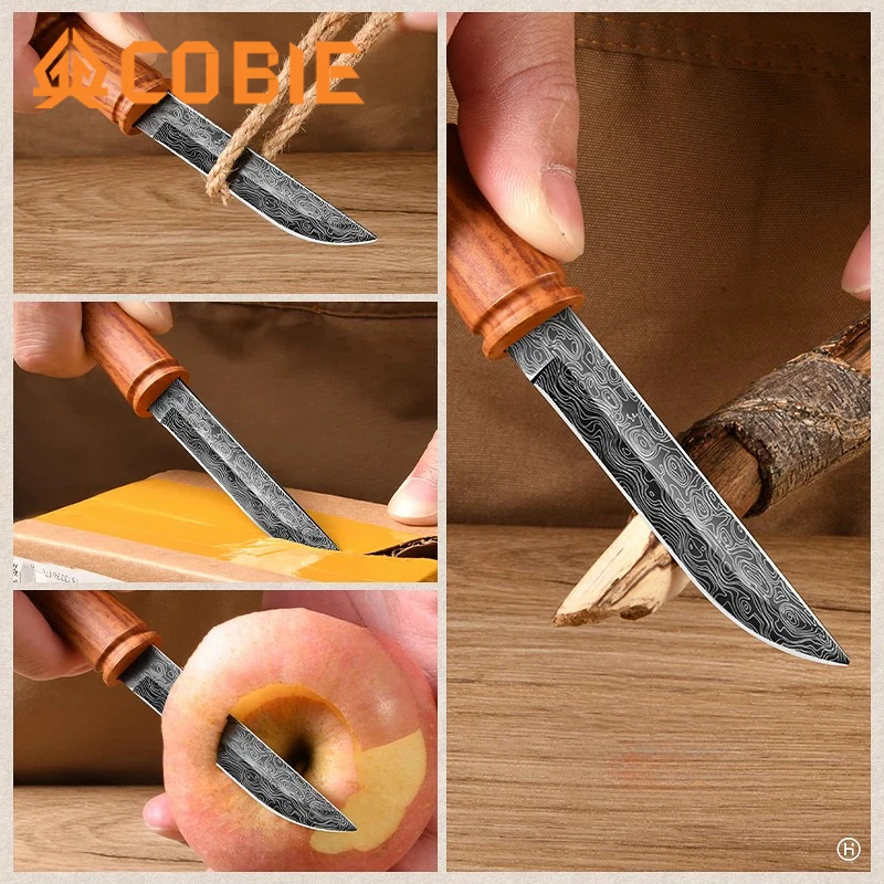 Cobie Portable bamboo pocket knife! Camping/fishing/BBQ multi-purpose scenario application pocket knife! Exquisite appearance!