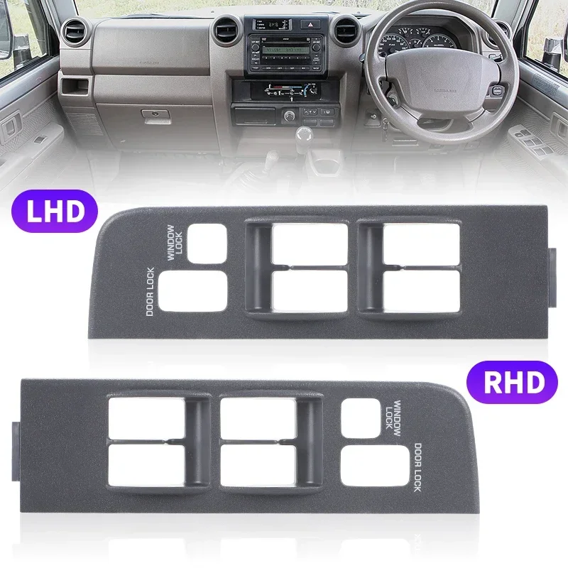 For Toyota Land Cruiser Fj80 1991 1992 1993 1994 1995 1996 1997 LHD RHD Gray Front Driver Side Window Switch Bezel Trim