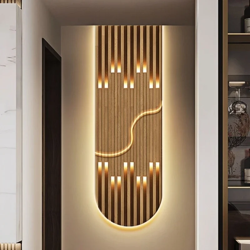 Modern Luxury LED Wall Lamp - Abstract Mural Light with Lustre for Corridor, Living Room and High-end Home Decor Lighting