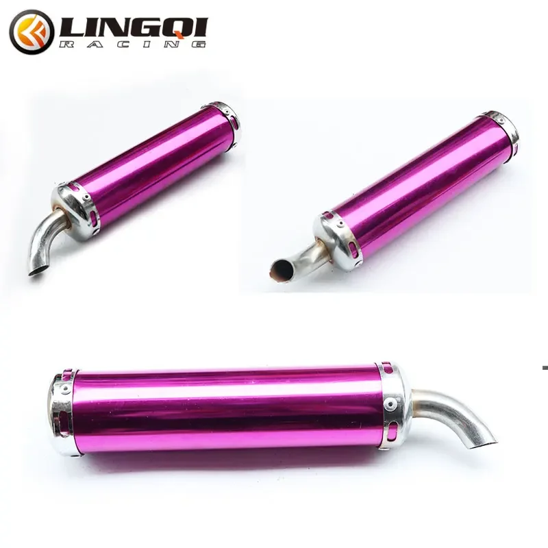 LESQUE 310mm Moto Exhaust Pipe Muffler Silencer Aluminum Parts For 50cc 250cc 2 Stroke Scooter ATV Street Dirt Bike Modified