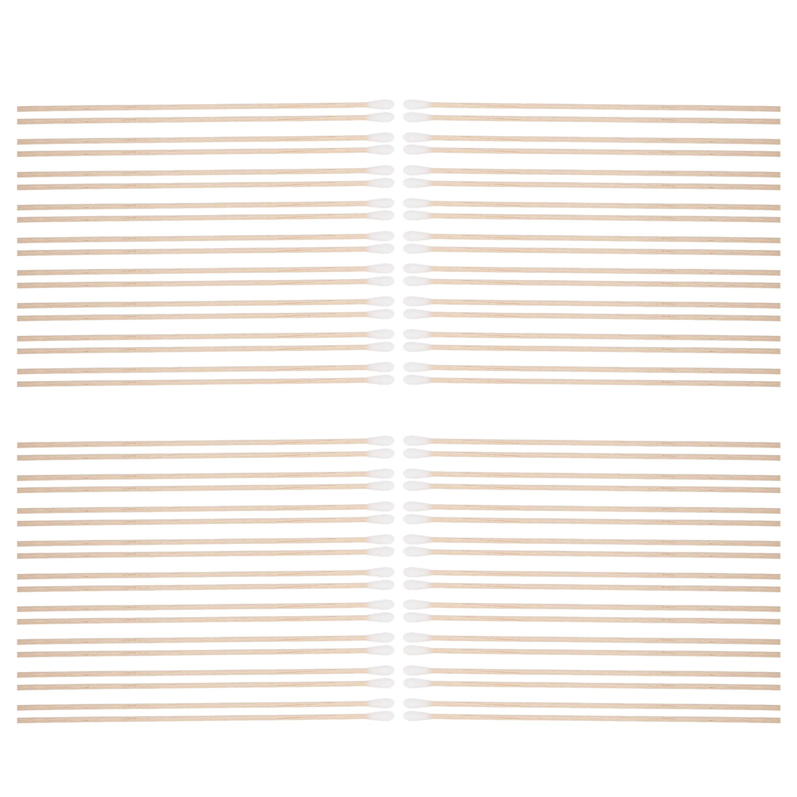 

100pcs Dust Free Cotton Swabs Hygienic Quality Wooden Use Face Body Ear Cleaning Makeup Tool Medical Buds