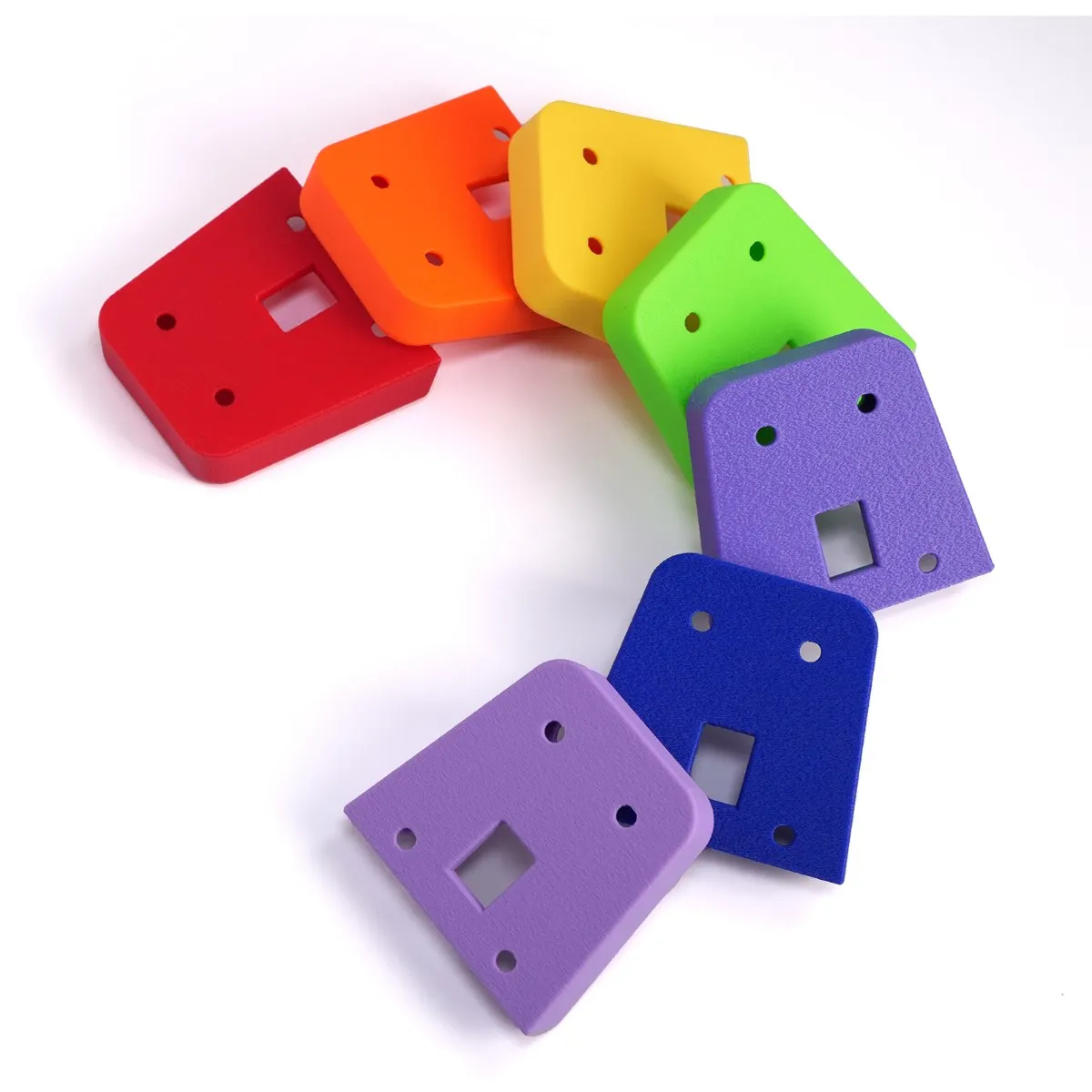 DC mini pig nose clip, suitable for Brompton bicycle DIY bag, available in red, orange, yellow, green, blue and indigo purple.