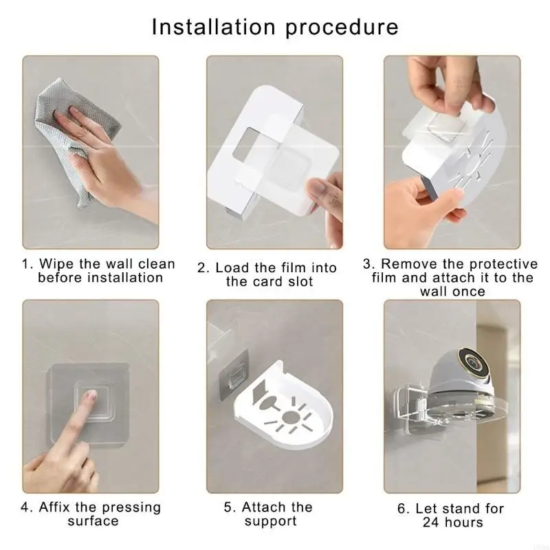 

Adhesive Wall Mounted Security Camera Bracket Baby Monitor Support Stand Holder Household Surveillances Camera Stand