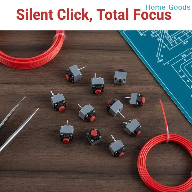 preferredMute Button For Wireless Mouse 10Pcs Kailh 6x6x7.3mm Silent Micro Switch Quick Installation Gaming Quiet Replacement