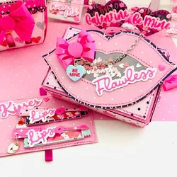 Lip Mini Album & Sentiments Metal Cutting Dies for DIY Scrapbooking Album Paper Cards Decorative Crafts Embossing Die Cuts