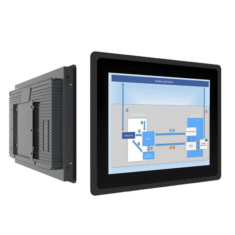 Industrial Embedded PC 10.1 12.1 15 17 19 21.5 inch Dustproof Waterproof Panel Touch Screen Industrial PC Panel