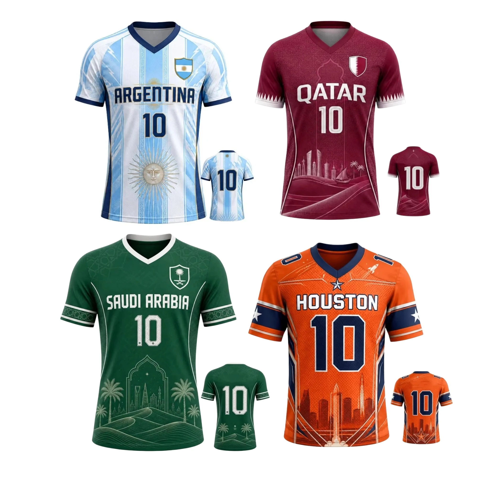3D Printing Qatar - 2026 아르헨티나 10번 카타르 휴스턴 축구