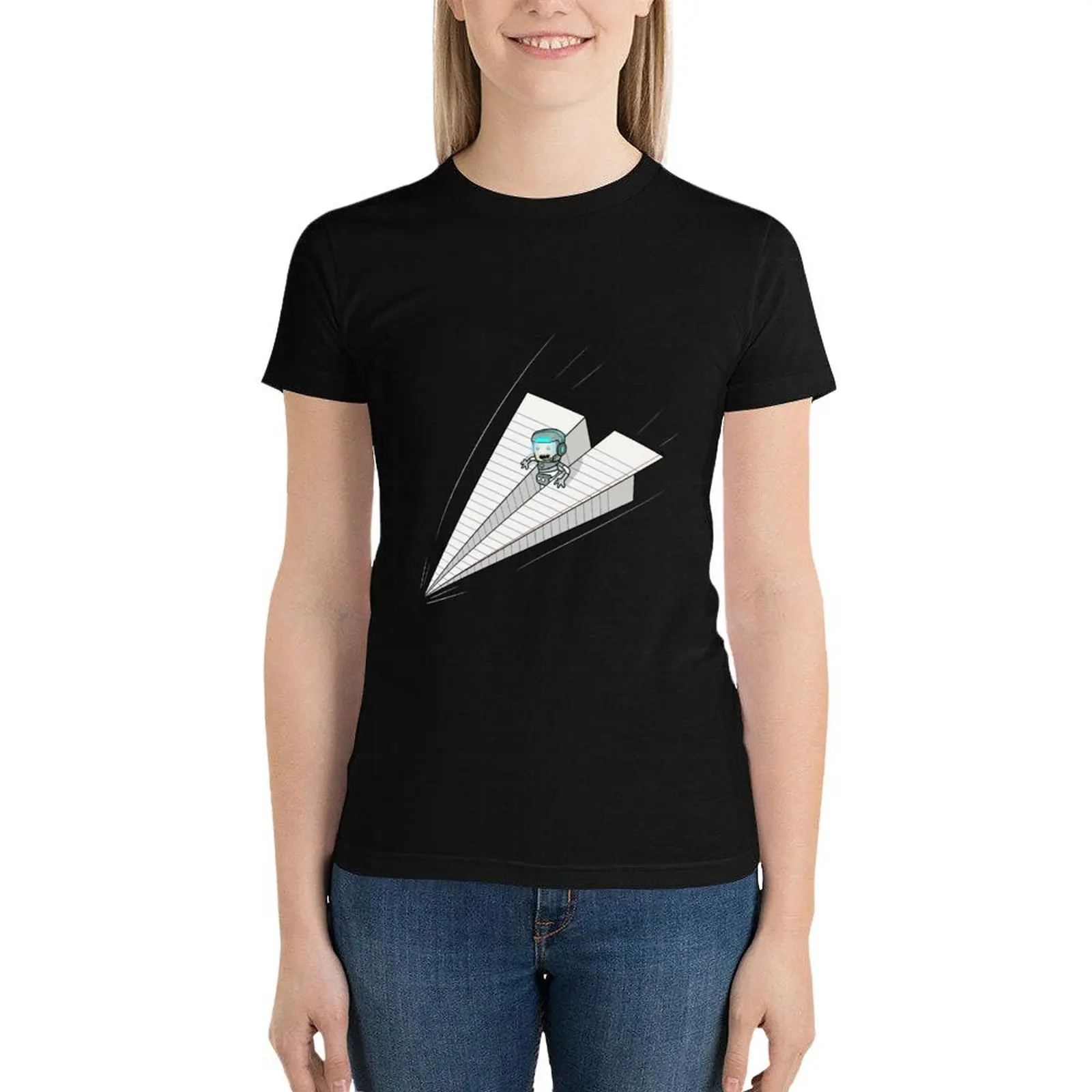 

Oxygen Not Included - Paper Airplane Pilot T-Shirt sports fans vintage workout shirts for Women