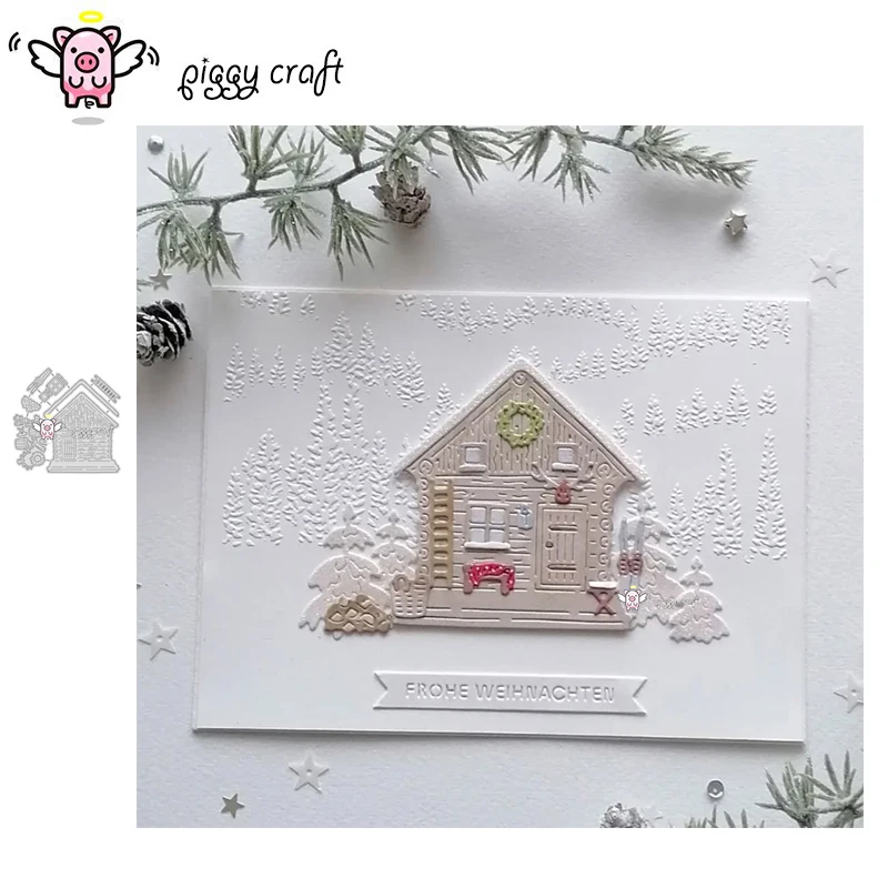 Piggy Craft metal cutting dies cut die mold House decoration Scrapbook paper craft knife mold blade punch stencils dies
