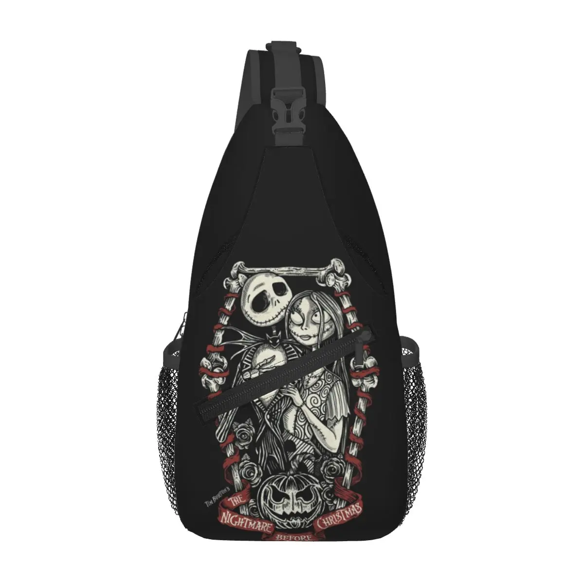 Custom The Nightmare Before Christmas Shoulder Crossbody Chest Backpack Shoulder Chest Bags Sling Bag Jack Skellington Love Bags