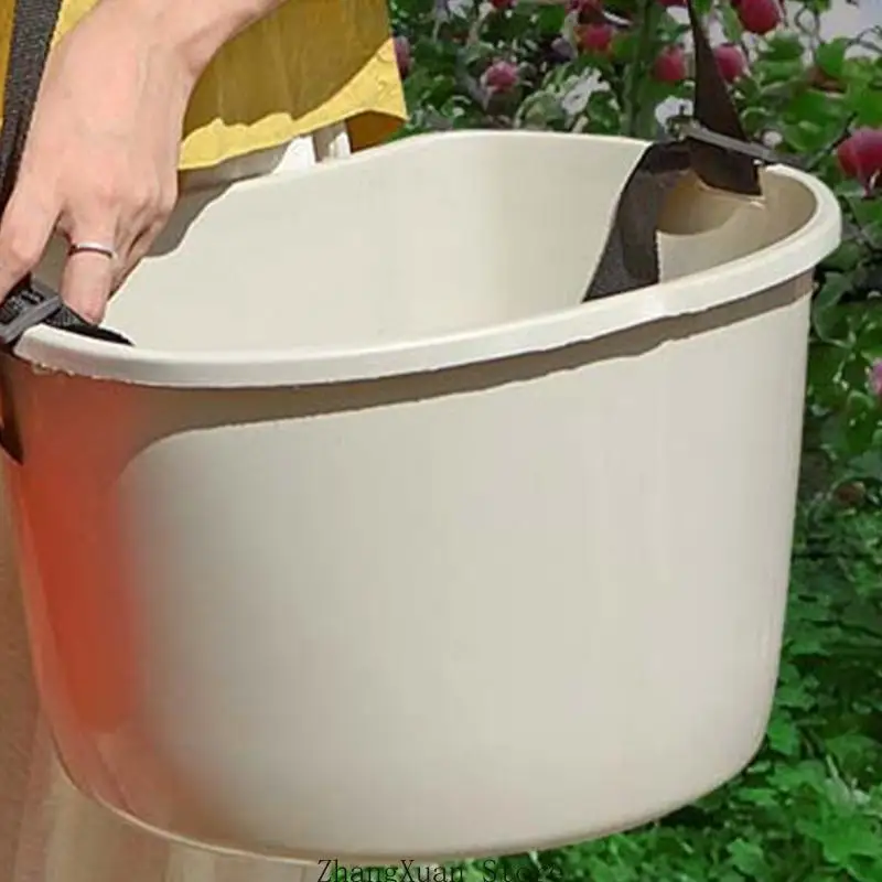 Plastic Utility Pail with Wide Opening for Garden Load Carry and Field Use 3XUF
